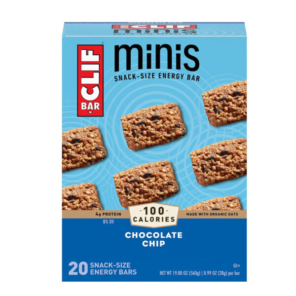 Clif Bar Minis - Chocolate Chip - Made with Organic Oats - 4g Protein